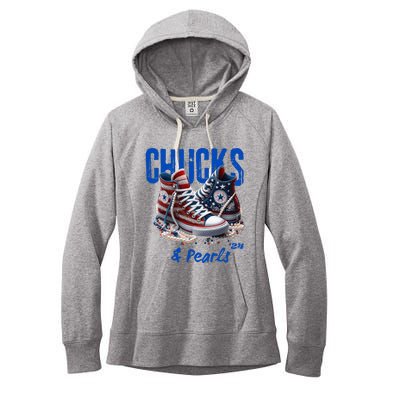 Chucks And Pearls Cute Women 2024 Women's Fleece Hoodie