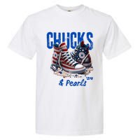 Chucks And Pearls Cute Women 2024 Garment-Dyed Heavyweight T-Shirt