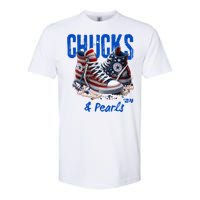 Chucks And Pearls Cute Women 2024 Softstyle CVC T-Shirt