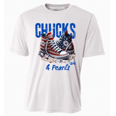 Chucks And Pearls Cute Women 2024 Cooling Performance Crew T-Shirt