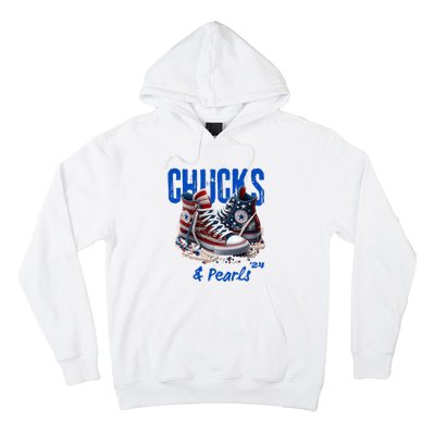 Chucks And Pearls Cute Women 2024 Hoodie