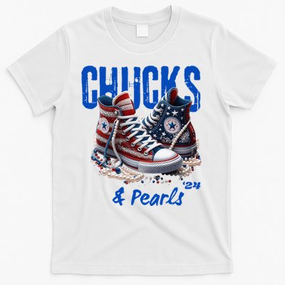 Chucks And Pearls Cute Women 2024 T-Shirt