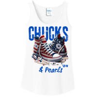 Chucks And Pearls Cute Women 2024 Ladies Essential Tank