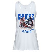 Chucks And Pearls Cute Women 2024 Ladies Essential Flowy Tank