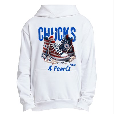 Chucks And Pearls Cute Women 2024 Urban Pullover Hoodie