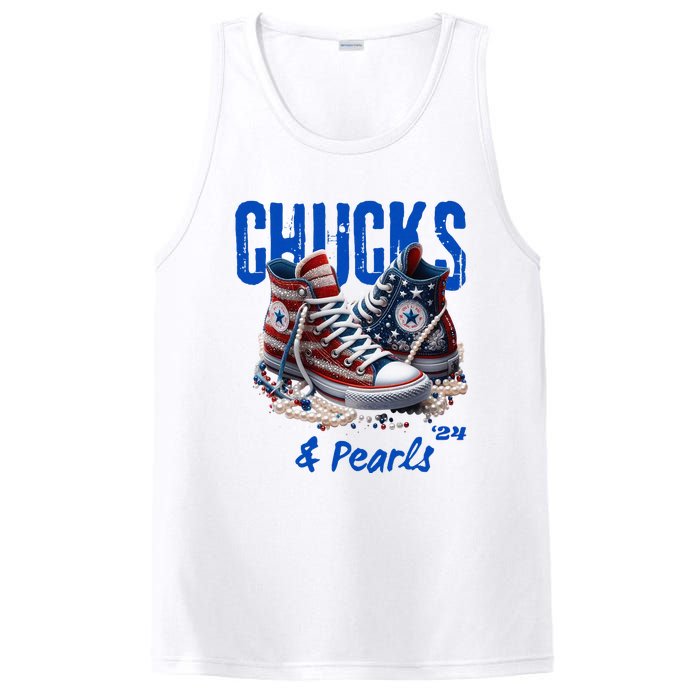 Chucks And Pearls Cute Women 2024 PosiCharge Competitor Tank