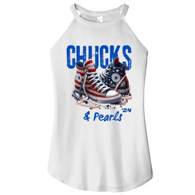 Chucks And Pearls Cute Women 2024 Women's Perfect Tri Rocker Tank