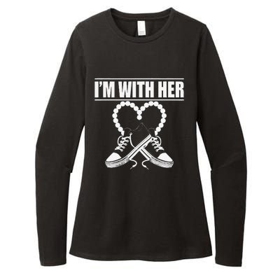 Chucks And Pearls Election 2024 Im With Her Kamala Womens CVC Long Sleeve Shirt