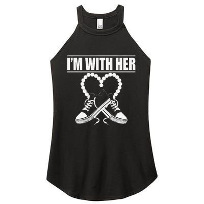 Chucks And Pearls Election 2024 Im With Her Kamala Women's Perfect Tri Rocker Tank