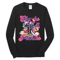 Chucks And Pearls Im With Her Kamala Tall Long Sleeve T-Shirt