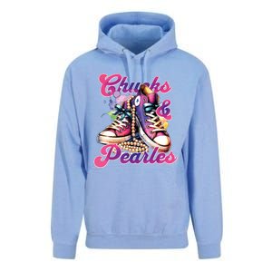 Chucks And Pearls Im With Her Kamala Unisex Surf Hoodie