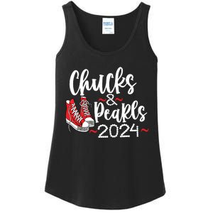 Chucks And Pearls 2024 Women Gift Ladies Essential Tank