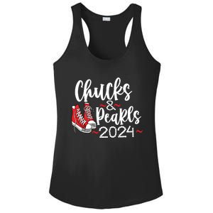 Chucks And Pearls 2024 Women Gift Ladies PosiCharge Competitor Racerback Tank