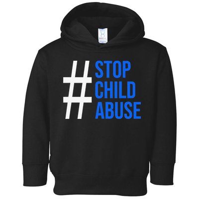 Child Abuse Prevention Awareness Blue Boho Rainbow Pinwheel Toddler Hoodie