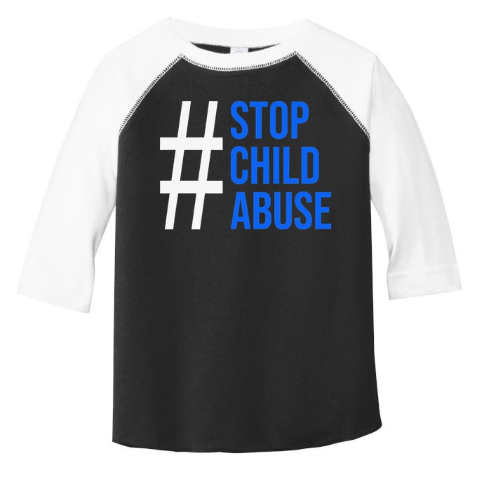 Child Abuse Prevention Awareness Blue Boho Rainbow Pinwheel Toddler Fine Jersey T-Shirt
