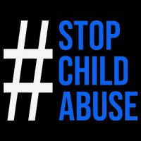 Child Abuse Prevention Awareness Blue Boho Rainbow Pinwheel Kids T-Shirt