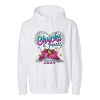 Chucks And Pearls Kamala Harris 2024 For President 47 Garment-Dyed Fleece Hoodie