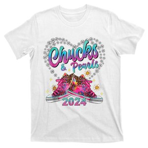 Chucks And Pearls Kamala Harris 2024 For President 47 T-Shirt