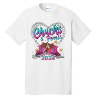 Chucks And Pearls Kamala Harris 2024 For President 47 Tall T-Shirt