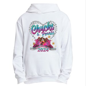 Chucks And Pearls Kamala Harris 2024 For President 47 Urban Pullover Hoodie