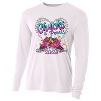 Chucks And Pearls Kamala Harris 2024 For President 47 Cooling Performance Long Sleeve Crew