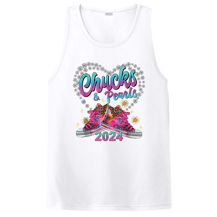 Chucks And Pearls Kamala Harris 2024 For President 47 PosiCharge Competitor Tank