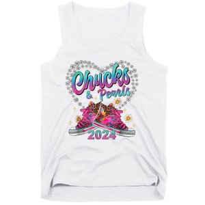 Chucks And Pearls Kamala Harris 2024 For President 47 Tank Top