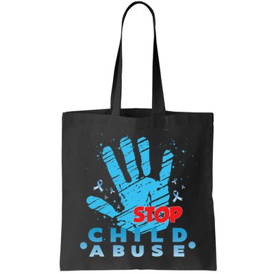 Child Abuse Prevention Awareness Month April Blue Ribbon Bag