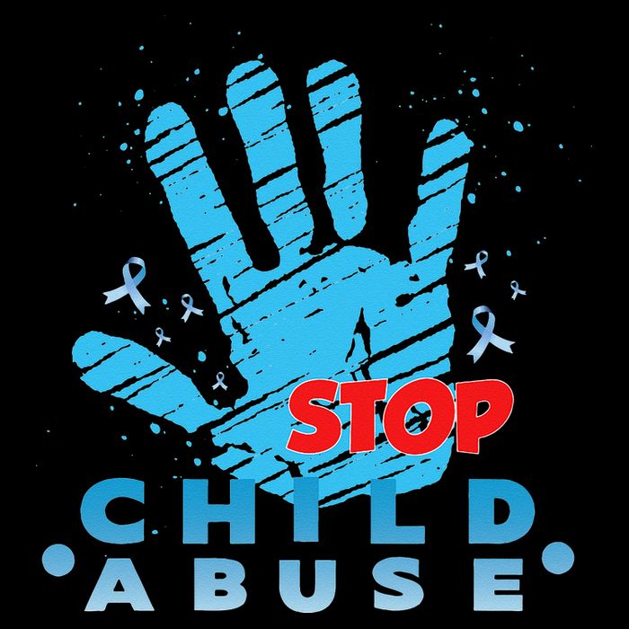 Child Abuse Prevention Awareness Month April Blue Ribbon Kids T-Shirt