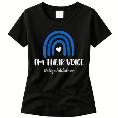 Child Abuse Prevention Awareness Month Blue Pinwheel Womens T-Shirt