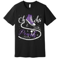 Chucks And Pearls 2024 Kamala Harris 2024 Vote President 47 Premium T-Shirt