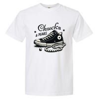 Chucks And Pearls Im With Her Kamala 2024 Garment-Dyed Heavyweight T-Shirt