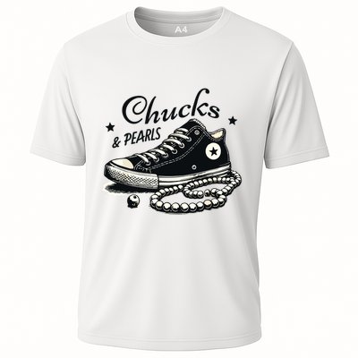 Chucks And Pearls Im With Her Kamala 2024 Performance Shirt
