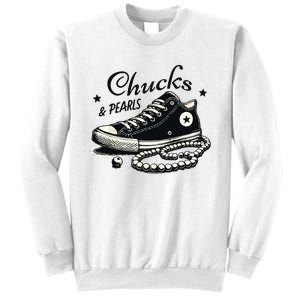 Chucks And Pearls Im With Her Kamala 2024 Sweatshirt