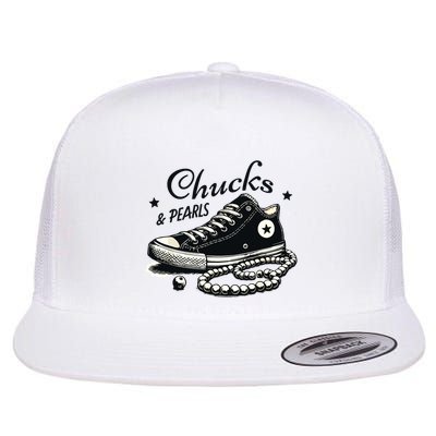 Chucks And Pearls Im With Her Kamala 2024 Flatbill Hat