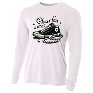 Chucks And Pearls Im With Her Kamala 2024 Cooling Performance Long Sleeve Crew