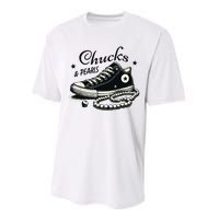 Chucks And Pearls Im With Her Kamala 2024 Performance Sprint T-Shirt