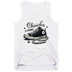 Chucks And Pearls Im With Her Kamala 2024 Tank Top