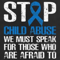 Child Abuse Prevention Awareness Month Blue Ribbon Butterfly 7 Panel Mesh Trucker Snapback Hat