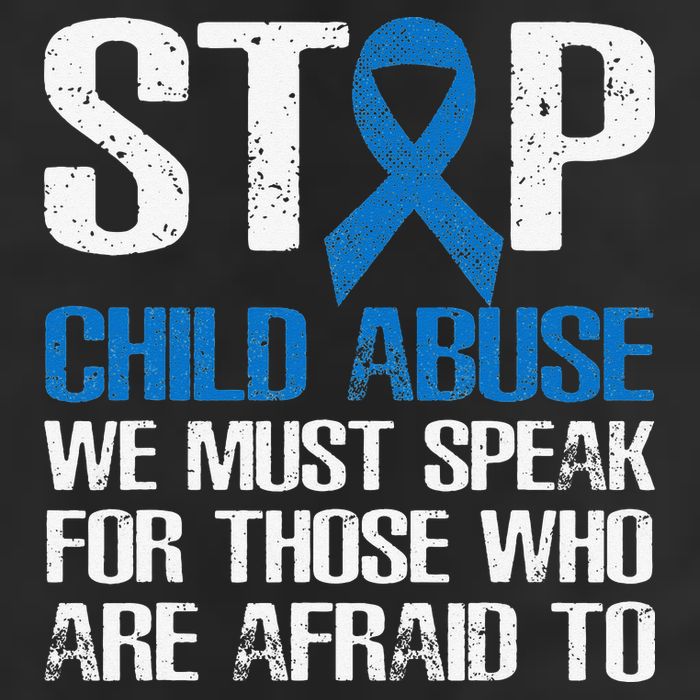 Child Abuse Prevention Awareness Month Blue Ribbon Butterfly 7 Panel Mesh Trucker Snapback Hat