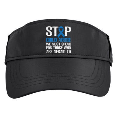 Child Abuse Prevention Awareness Month Blue Ribbon Butterfly Adult Drive Performance Visor