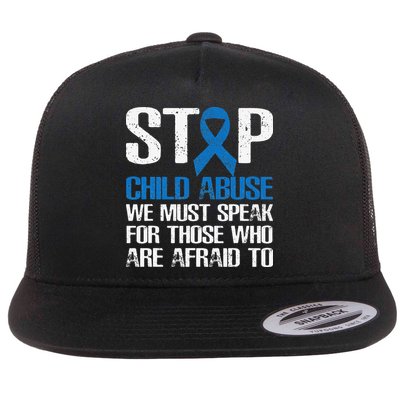 Child Abuse Prevention Awareness Month Blue Ribbon Butterfly Flatbill Hat