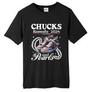 Chucks And Pearls IM With Her Rocking Chucks & Pearls Tall Fusion ChromaSoft Performance T-Shirt