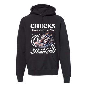 Chucks And Pearls IM With Her Rocking Chucks & Pearls Premium Hoodie