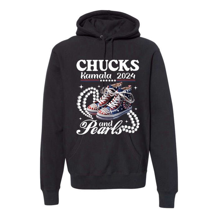 Chucks And Pearls IM With Her Rocking Chucks & Pearls Premium Hoodie