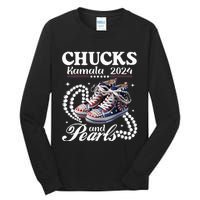 Chucks And Pearls IM With Her Rocking Chucks & Pearls Tall Long Sleeve T-Shirt