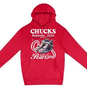 Chucks And Pearls IM With Her Rocking Chucks & Pearls Premium Pullover Hoodie