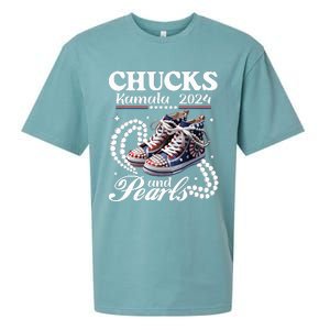 Chucks And Pearls IM With Her Rocking Chucks & Pearls Sueded Cloud Jersey T-Shirt