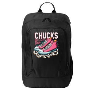 Chucks And Pearls 2024 Kamala Harris Election Day 2024 City Backpack