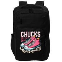 Chucks And Pearls 2024 Kamala Harris Election Day 2024 Impact Tech Backpack